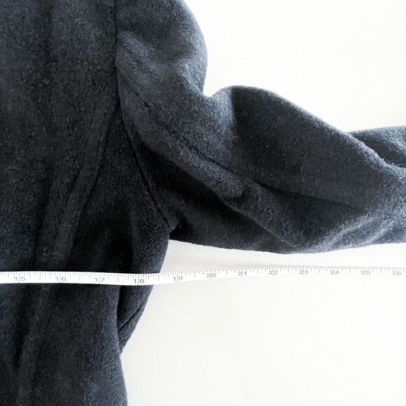 Karl Lagerfeld Womens Double Breasted Coat Jacket Notch Lapel Charcoal Small - Picture 7 of 8